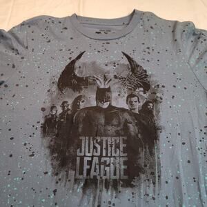 DC Justice League Short Sleeve Graphic Crew Neck T Shirt Mens Size S Blue
